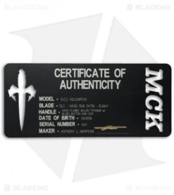 Marfione Custom DOC Killswitch Automatic Knife Flame Ti (3.75" DLC Satin) VAR. 4 4 Marfione Custom DOC Killswitch Automatic Knife Flame Ti (3.75" DLC Satin) VAR. 4 -Benchmade Store microtech doc killswitch dlc hand rub satin flamed ti cert cm