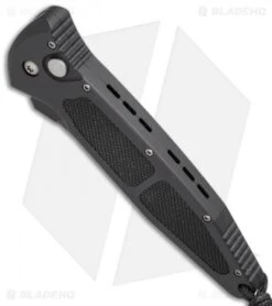 Microtech Mini Socom Tanto Automatic Knife (3.25" Black Serr) 03/1999 -Benchmade Store microtech mini socom auto 03 1999 bottom cm