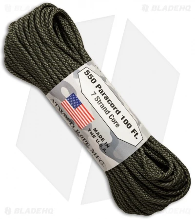 Atwood 550 Lb. Paracord 100 Ft. 7 Strand Core (Comanche) Atwood 550 Lb. Paracord 100 Ft. 7 Strand Core (Comanche) -Benchmade Store paracord comanche