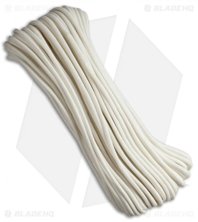 Paraglow 350 Paracord Nylon Braided 7-Strand Core (100') USA Paraglow 350 Paracord Nylon Braided 7-Strand Core (100') USA -Benchmade Store paracord glow white