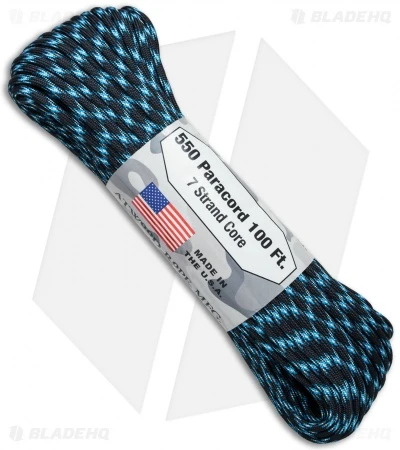 Atwood 550 Lb. Paracord 100 Ft. 7 Strand Core (Lightning) RG1072H Atwood 550 Lb. Paracord 100 Ft. 7 Strand Core (Lightning) RG1072H -Benchmade Store paracord lightning