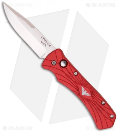 Paragon Mini ERT Red Automatic Knife (2.75" Satin Plain) Paragon Mini ERT Red Automatic Knife (2.75" Satin Plain) -Benchmade Store paragon mini ert s red