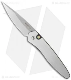 Pro-Tech Custom Steel Newport Automatic Knife Two-Tone (3" Stonewash) 3420