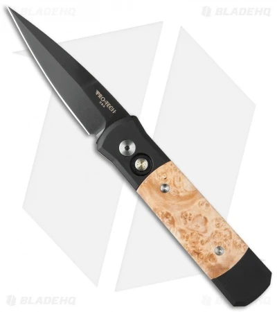 Pro-Tech Godson Automatic Knife Black Ash Burl (3.15" Black) 707BA Pro-Tech Godson Automatic Knife Black Ash Burl (3.15" Black) 707BA -Benchmade Store protech 707 ba cm