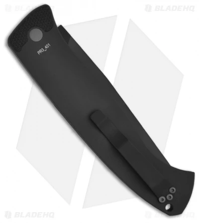 Pro-Tech Brend 1 Large Automatic Knife Black (4.6" Black) 1121 Pro-Tech Brend 1 Large Automatic Knife Black (4.6" Black) 1121 -Benchmade Store protech brend auto 1 tactical 1121 back