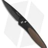 Pro-Tech Newport Automatic Knife Brown G-10 (3" Black) 3442 -Benchmade Store protech brown newport black handle g10 jm