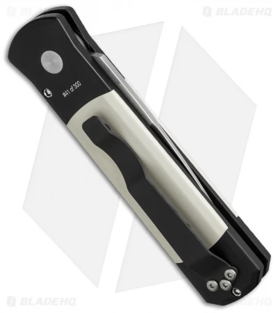 Pro-Tech Godson Chris Kyle Custom Tuxedo Automatic Knife (3.15" Satin) Pro-Tech Godson Chris Kyle Custom Tuxedo Automatic Knife (3.15" Satin) -Benchmade Store protech ck751 side cm