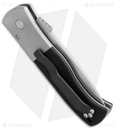 Emerson Pro-Tech CQC7-B Automatic Knife Black G10 (3.25" Stonewash) Emerson Pro-Tech CQC7-B Automatic Knife Black G10 (3.25" Stonewash) -Benchmade Store protech e710 cqc b chisel tanto side