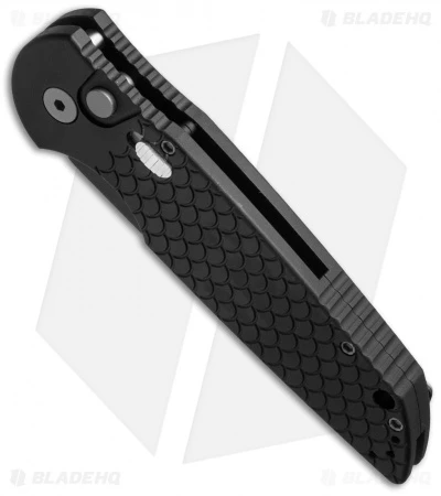 Pro-Tech TR-3 X1 Military Issue Automatic Knife Fish Scale + Safety (3.5" Black) Pro-Tech TR-3 X1 Military Issue Automatic Knife Fish Scale + Safety (3.5" Black) -Benchmade Store protech tr3x1 m bhq 36438 cm spine