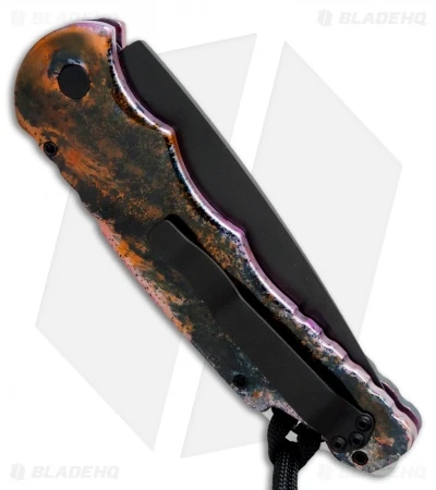 Pro-Tech TR-4 Skull Automatic Knife Lava Splash (4" Black) TR-4.64 Pro-Tech TR-4 Skull Automatic Knife Lava Splash (4" Black) TR-4.64 -Benchmade Store protech tr4 64 skull splash lawva anodized sterling black side jm