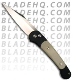 Pro-Tech Monaco Automatic Knife Tuxedo Ivory Micarta (3.3" Satin Plain) 551
