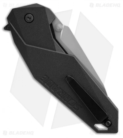 Schrade SCHA5S Clip Point Spring Assisted Knife (3.375" Bead Blast Serr) Schrade SCHA5S Clip Point Spring Assisted Knife (3.375" Bead Blast Serr) -Benchmade Store schrade scha5s side 1