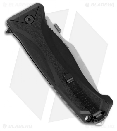 Schrade SCHA6LS Drop Point Spring Assisted Knife (3.75" Bead Blast Serr) Schrade SCHA6LS Drop Point Spring Assisted Knife (3.75" Bead Blast Serr) -Benchmade Store schrade scha6l side 1