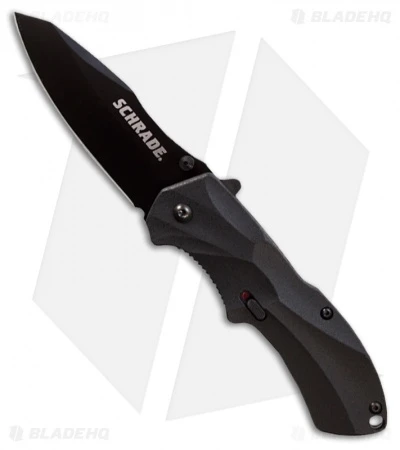 Schrade SCHA7B Clip Point Spring Assisted Knife (3.25" Black Plain) Schrade SCHA7B Clip Point Spring Assisted Knife (3.25" Black Plain) -Benchmade Store schrade scha7b