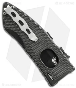 Schrade Large Drop Point Viper 2 Side Opening Knife (3.5" Black) SCHSA2DB -Benchmade Store schrade viper large schsa2dbs back