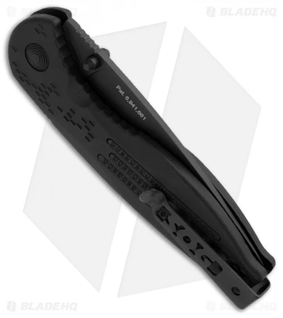 SOG Aegis Knife Spring Assisted Blade (3.5" Black) AE-02 SOG Aegis Knife Spring Assisted Blade (3.5" Black) AE-02 -Benchmade Store sog ae 02 aegis side
