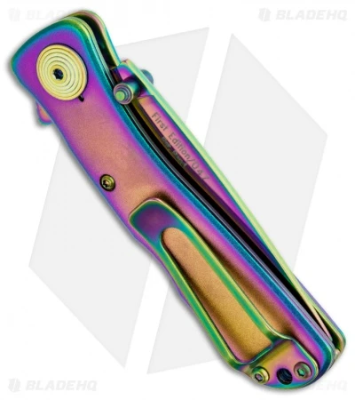 SOG Twitch II Spring Assisted Knife (2.65" Rainbow) TWI-11 SOG Twitch II Spring Assisted Knife (2.65" Rainbow) TWI-11 -Benchmade Store sog folding rainbow twitch ii twi 11 side