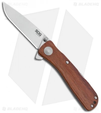 SOG Twitch II Wood Assisted Opening Gentleman's Knife (2.68" Satin) TWI-17 SOG Twitch II Wood Assisted Opening Gentleman's Knife (2.68" Satin) TWI-17 -Benchmade Store sog twitch II wood TWI 17 BHQ 15202 jr