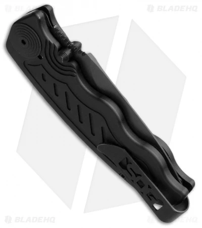 SOG Zoom Mini Drop Point Spring Assisted Knife (3.125" Black) ZM1002 SOG Zoom Mini Drop Point Spring Assisted Knife (3.125" Black) ZM1002 -Benchmade Store sog zoom mini black zm1002 side