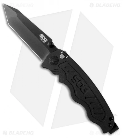 SOG Zoom Mini Tanto Spring Assisted Knife (3.125" Black) ZM1004 SOG Zoom Mini Tanto Spring Assisted Knife (3.125" Black) ZM1004 -Benchmade Store sog zoom mini tanto tini zm1004 bx jm