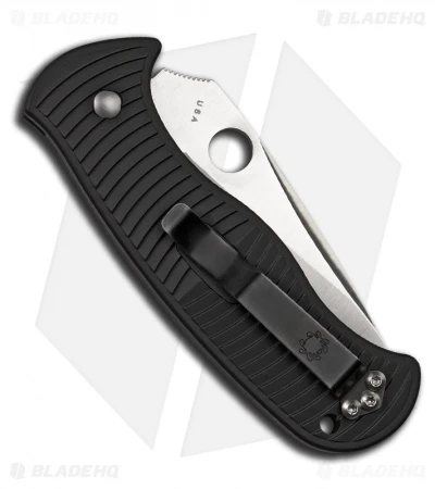 Spyderco Citadel Automatic Knife 83mm (3.25" Satin) C119P Spyderco Citadel Automatic Knife 83mm (3.25" Satin) C119P -Benchmade Store spyderco c119 back